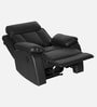 Magna Leatherette 1 Seater Manual Recliner In Black Colour