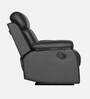 Magna Leatherette 1 Seater Manual Recliner In Black Colour