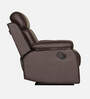 Magna Leatherette 1 Seater Manual Recliner In Brown Colour