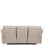 Magna Three Seater Recliner with 2 Recliners in Beige Leatherette