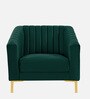Magnanimous Slipper Chair in Green Colour