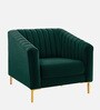 Magnanimous Slipper Chair in Green Colour