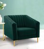 Magnanimous Slipper Chair in Green Colour