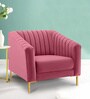 Magnanimous Slipper Chair in Pink Colour