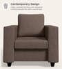 Magnate Fabric 1 Seater Sofa in Brown Colour