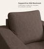 Magnate Fabric 1 Seater Sofa in Brown Colour
