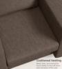 Magnate Fabric 1 Seater Sofa in Brown Colour