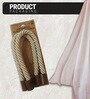 Beige Magnetic Curtain Tiebacks for Window Drapes Strong Rope Holdback Buckle (Pack of 2)