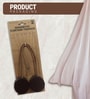 Brown Magnetic Curtain Tiebacks for Window Drapes Strong Rope Holdback Buckle (Pack of 2)