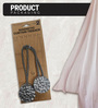Grey Magnetic Curtain Tiebacks for Window Drapes Strong Rope Holdback Buckle (Pack of 2)