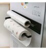 Black Carbon Steel Magnetic Double Tissue Holder