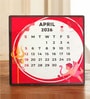 April 2026 Calendar Fridge Magnet