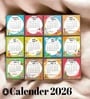 2026 All Months Calendar Fridge Magnets