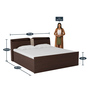 Magnum King Size Bed with Storage in Vermount Finish