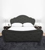 Magnum Fabric Upholstered King Size Bed in Gray Colour
