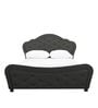 Magnum Fabric Upholstered King Size Bed in Gray Colour
