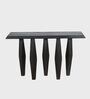Magnum Wooden Console Table In Black Colour