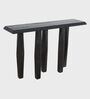Magnum Wooden Console Table In Black Colour