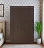 Magnus 3 Door Wardrobe in Dark Elm Finish With Drawer