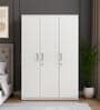 Magnus 3 Door Wardrobe in Mist White Finish With Drawer