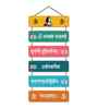 Maha Mrityunjaya Mantra Wooden Wall Hanging for Living Room Home Decor