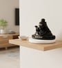Black Mahadev ji statue Idol with marble base