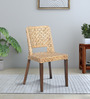 Mahi Wicker Cafe Chair in Walnut Colour