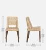 Mahi Wicker Cafe Chair in Walnut Colour