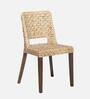 Mahi Wicker Cafe Chair in Walnut Colour