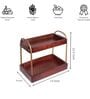 Mahogany Collection Rustic Charm CasaDuo Kitchen Organizer