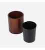 Mahogany Collection Rustic Charm Curvy Wastebasket Mahogany Collection Rustic Charm Curvy Wastebasket