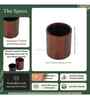 Mahogany Collection Rustic Charm Curvy Wastebasket Mahogany Collection Rustic Charm Curvy Wastebasket