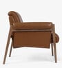 Mai Fabric Lounge Chair In Tan Colour