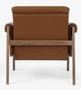 Mai Fabric Lounge Chair In Tan Colour