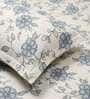 Main Blue Grace Double 186 TC Cotton Bedsheet With 2 Matching Pillow Covers