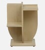 Maisa Solid Wood End Table In Gold Wash Finish