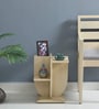 Maisa Solid Wood End Table In Gold Wash Finish