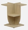 Maisa Solid Wood End Table In Gold Wash Finish