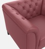 Majesta Leather 1 Seater Sofa In Cherry Colour
