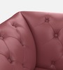 Majesta Leather 1 Seater Sofa In Cherry Colour