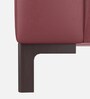 Majesta Leather 1 Seater Sofa In Cherry Colour