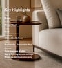 Majesta Mango Wood Portable Laptop Table In Brown Finish