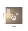 Majestic Circle Ring Glass Finish Square Wall Art