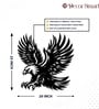 Majestic Detailed Eagle Silhouette Metal Wall Art Decor