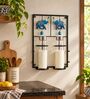 Majestic Elephant Handcrafted Metal Bottle Holder Stand