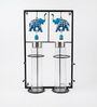 Majestic Elephant Handcrafted Metal Bottle Holder Stand