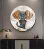 Majestic Elephant Acrylic Round Wall Art