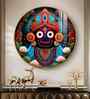 Majestic Lord Jagannath Acrylic Round Wall Art