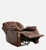 Levy Leatherette 1 Seater Manual Recliner in Brown Colour Levy Leatherette 1 Seater Manual Recliner in Brown Colour