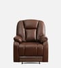 Levy Leatherette 1 Seater Manual Recliner in Brown Colour Levy Leatherette 1 Seater Manual Recliner in Brown Colour